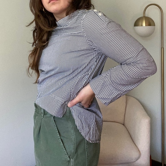 J. Crew High-Low Striped Shirt - Picture 5 of 11